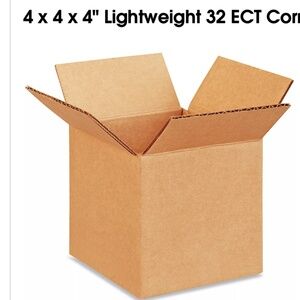 25 ULINE 4 x 4 x 4" Lightweight 32 ECT Corrugated Boxes